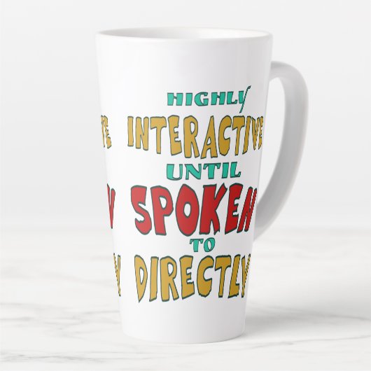 Hochinteraktiv, bis direkt angesprochen Lustig Milchtasse (Rechte Ecke)