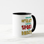 Hochinteraktiv, bis direkt angesprochen Lustig Tasse (VorderseiteRechts)