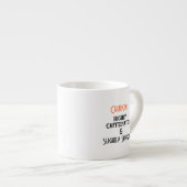 Hochkaffeiniertes weißes Halloween Espressotasse (Vorderseite Rechts)