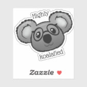 Hochkoalafiziert Aufkleber (Blatt)