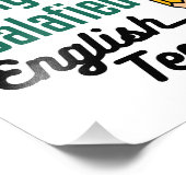Hochkoalifizierter Englischlehrer Fotodruck (Ecke)