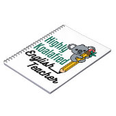 Hochkoalifizierter Englischlehrer Notizblock (Linke Seite)