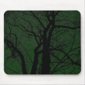 Hochkontrast-Baum - Dunkelgrün Mousepad (Vorne)