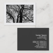 Hochkontrast-Bäume (grenzt) Visitenkarte (Vorne/Hinten)