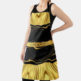 Hochkontrast-Opulenz: Achempong Black Gold Koch Schürze