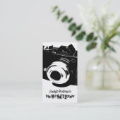 Hochkontrastfotografie Schwarz-weiß Visitenkarte (Stehend Vorderseite)