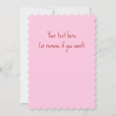 Hochkühe Niedliche Blütengeburtstag Wasserfarbe Ro Einladung (Rückseite)