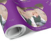 Hochladen des Bildes in ein Weihnachtsbauble-Lila Geschenkpapier (Rolleneckpunkt)