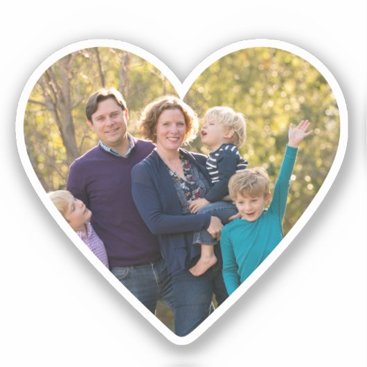 Hochladen des Familienbildes, Heftgestalteraufkleb Aufkleber (Vorderseite)