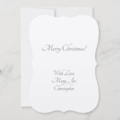 Hochladen des Familienbildes in eine Weihnachtsbau Einladung (Rückseite)