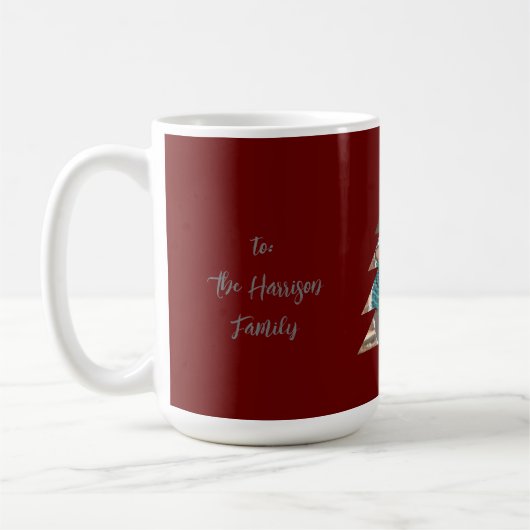 Hochladen des Familienbildes in eine Weihnachtsbau Kaffeetasse (Links)