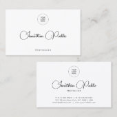 Hochladen des Firmenlogos hier modern Visitenkarte (Vorne/Hinten)