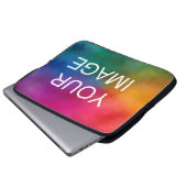 Hochladen des Foto-Bild-Logos hier Vorlage Laptopschutzhülle (Vorne Knopf)