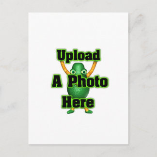 Hochladen des Fotos auf Vorlage von Postkarten