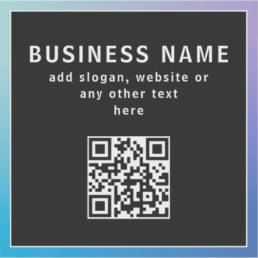 Hochladen eines QR-Codes oder -Logos | Transperant Aufkleber (Vorderseite)