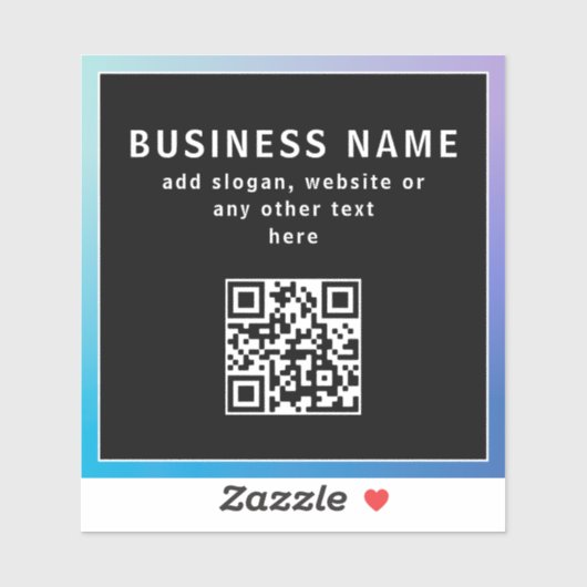 Hochladen eines QR-Codes oder -Logos | Transperant Aufkleber (Blatt)