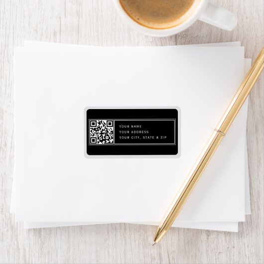 Hochladen Ihrer eigenen QR-Rücksendeadresse Adressaufkleber (Insitu)