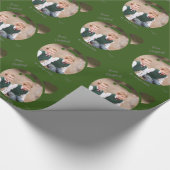 Hochladen Ihres Bildes in ein Weihnachtsbaumgrün Geschenkpapier (Ecke)