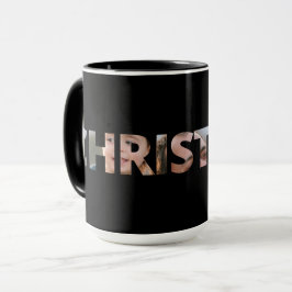 Hochladen Ihres Fotos in Text Christmas Black Tasse