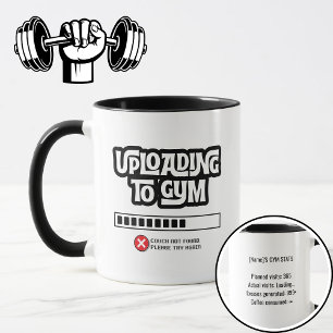 Hochladen ins Fitnessstudio Fehlgeschlagen Lustige Tasse