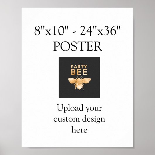 Hochladen von benutzerdefinierten Designs Poster (Vorne)