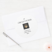 Hochladen von benutzerdefinierten Designs Runder Aufkleber (Umschlag)