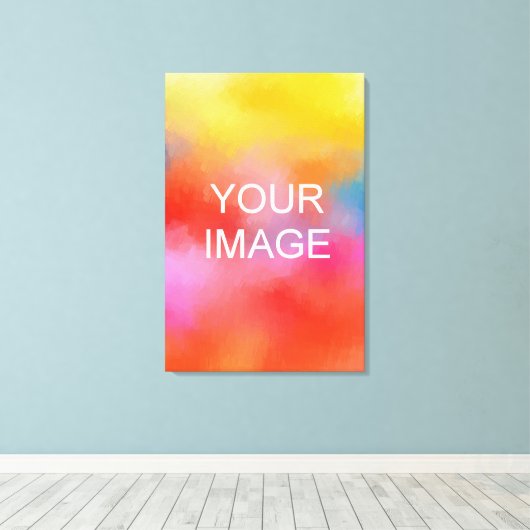 Hochladen von großformatigen Foto-Bild-Logos Leinwanddruck (Insitu (Holzboden))