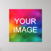 Hochladen von Image Foto Logo Budget Square High C Leinwanddruck (Vorderseite)