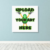 Hochladen von Kunst in kundenspezifische Elemente Leinwanddruck (Insitu (Holzboden))