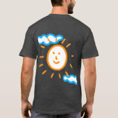 Hochladen von Kunst Zeichnend Kids Artwork in Grau T-Shirt (Rückseite)