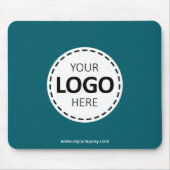 Hochladen von LogosModern Aquamarin Mousepad (Vorne)