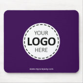 Hochladen von LogosModern Lila Mousepad (Vorne)
