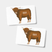 Hochland Cow Cartoon Ausweis (Vorder- & Rückseite)