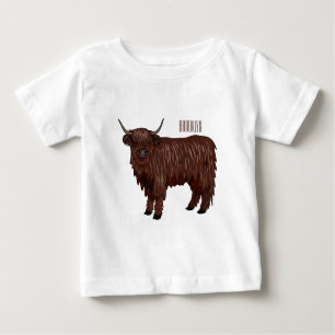 Hochland Cow Cartoon Baby T-shirt