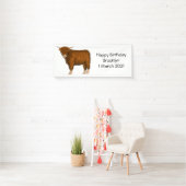 Hochland Cow Cartoon Banner (Insitu)
