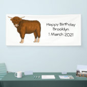 Hochland Cow Cartoon Banner (Messe)