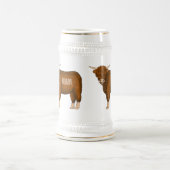 Hochland Cow Cartoon Bierglas (Mittel)