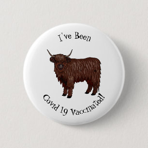 Hochland Cow Cartoon Button