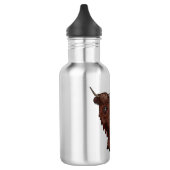 Hochland Cow Cartoon Edelstahlflasche (Links)
