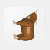 Hochland Cow Cartoon Fleecedecke (Vorderseite (Horizontal))