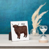 Hochland Cow Cartoon Fotoplatte (InSitu)