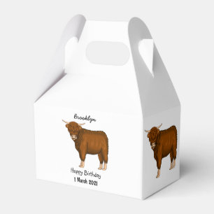 Hochland Cow Cartoon Geschenkschachtel