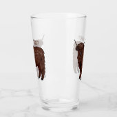 Hochland Cow Cartoon Glas (Links)