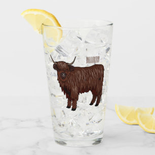 Hochland Cow Cartoon Glas