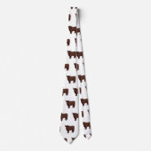 Hochland Cow Cartoon Krawatte (Vorderseite)