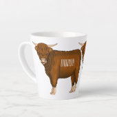 Hochland Cow Cartoon Milchtasse (Linke Ecke)