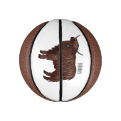 Hochland Cow Cartoon Mini Basketball (Vertikal)