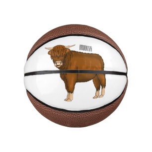 Hochland Cow Cartoon Mini Basketball