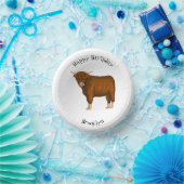 Hochland Cow Cartoon Pappteller (Party)