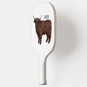 Hochland Cow Cartoon Pickleball Schläger (Links)